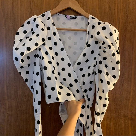 Polkadot wrap top - Picture 4 of 4